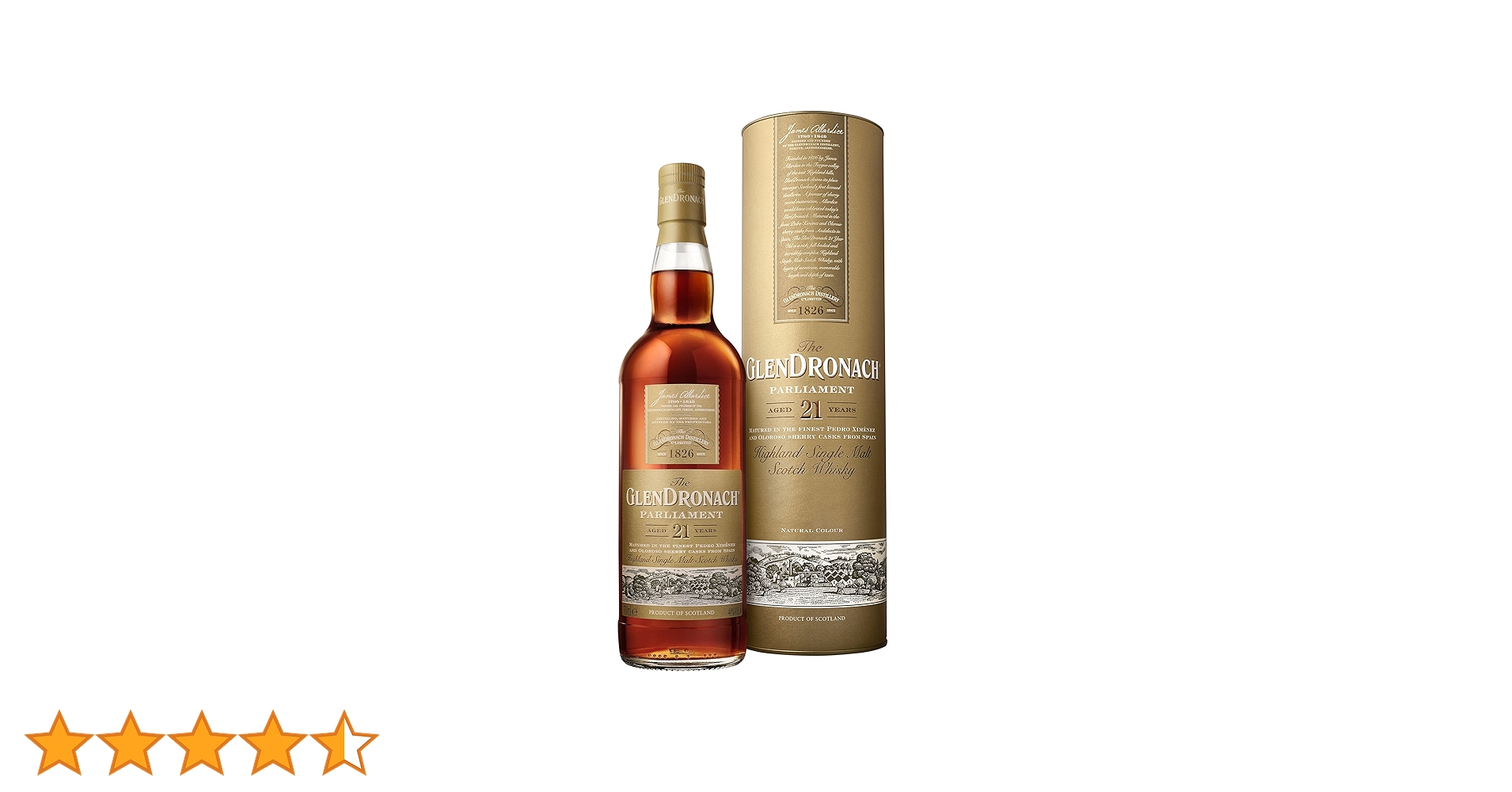 Glendronach 21 Year Old Single Malt Scotch Whisky, 700 ml